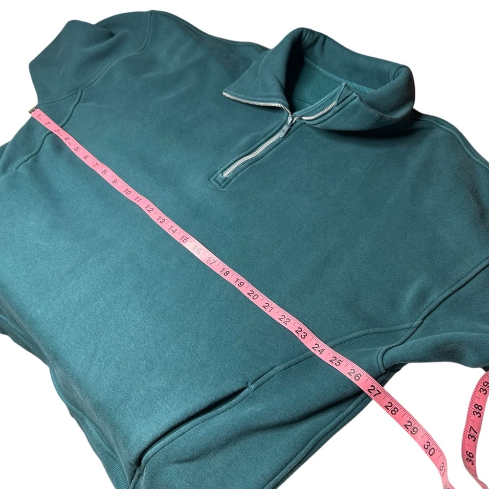 Lululemon Thick Fleece Half Zip Funnel Neck Pullover Teal XL/XXL - Picture 9 of 15